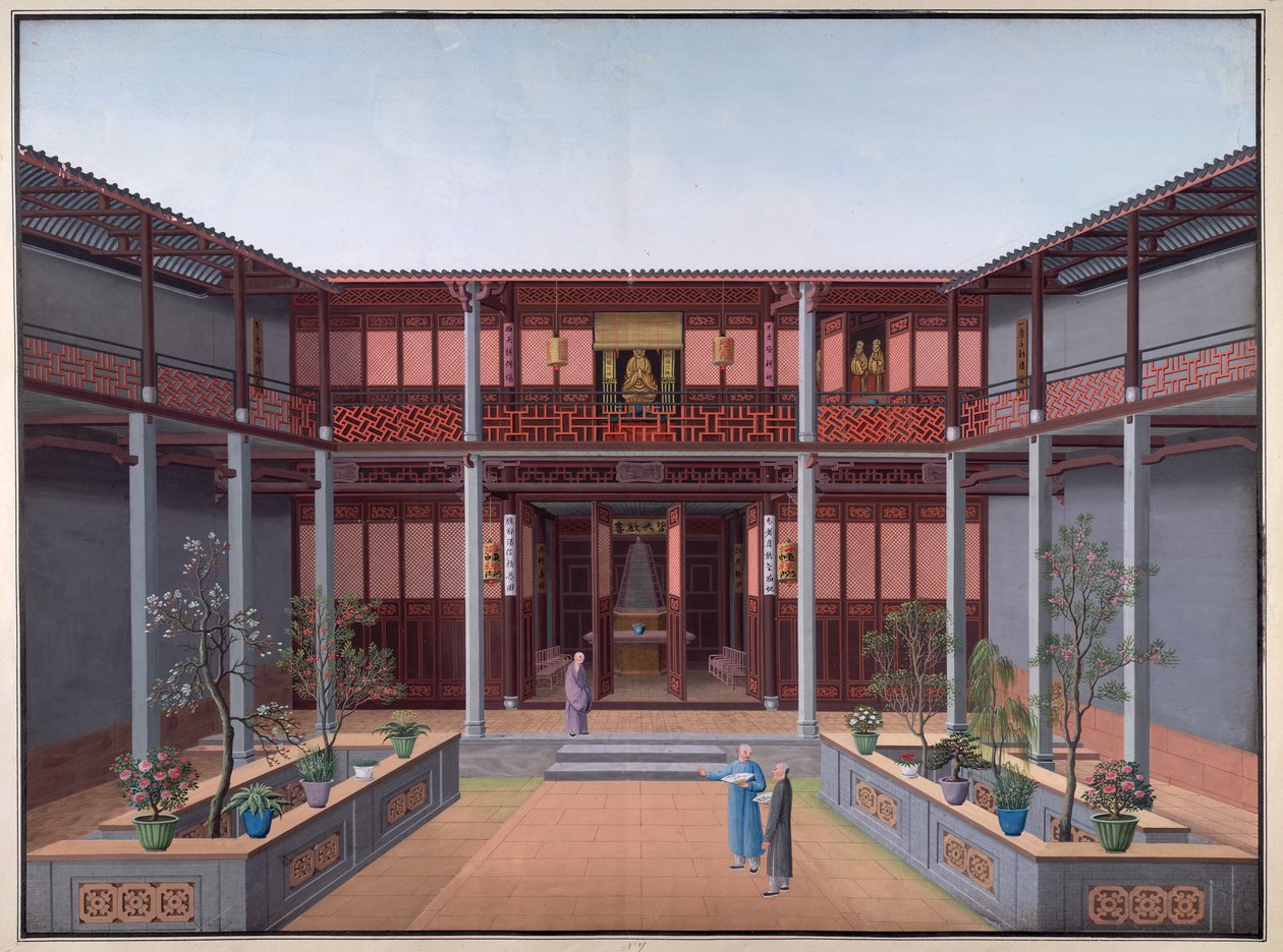 Temple Honam - Salle de Kuan Yin, Cour de Zen - School Chinese