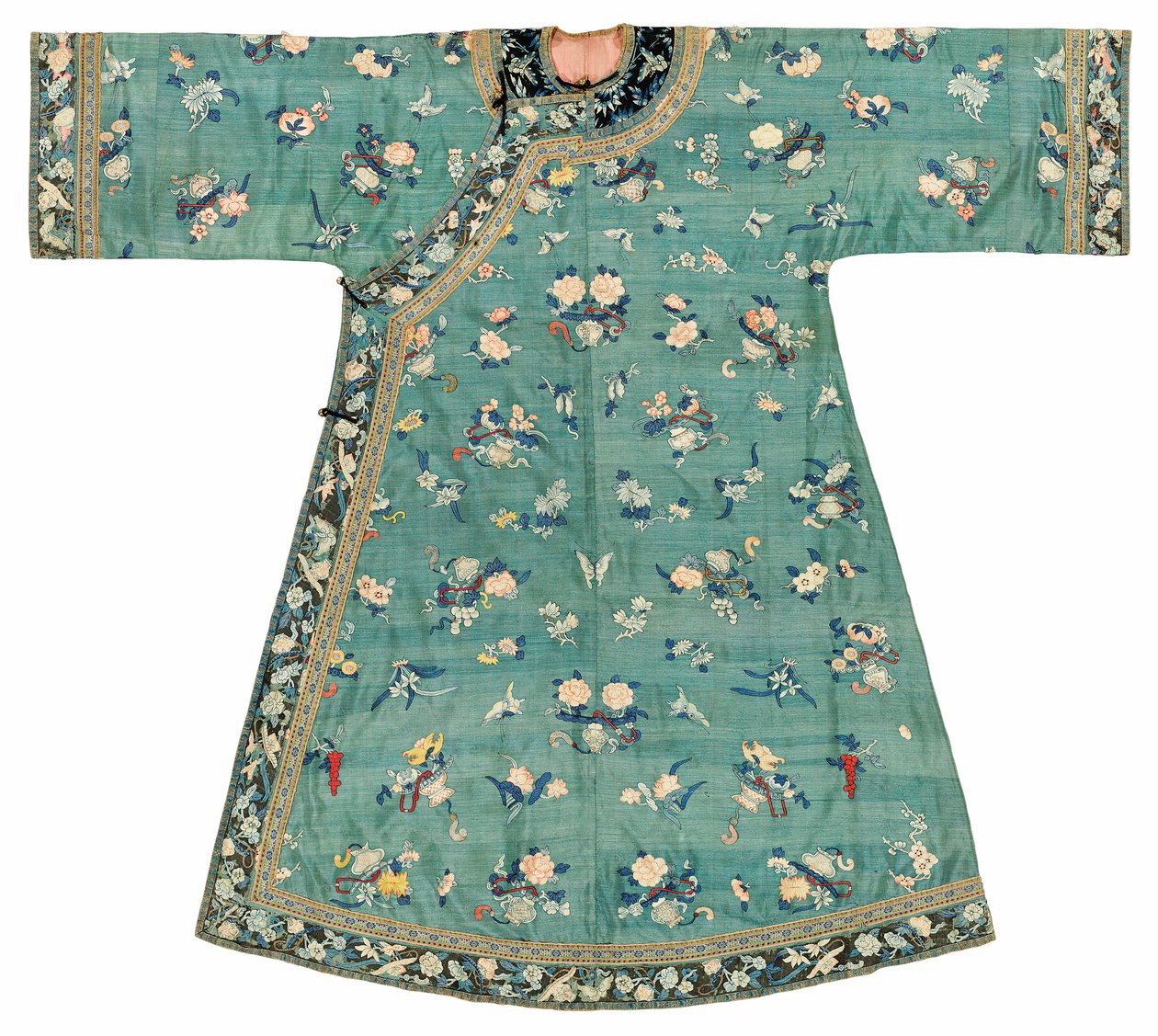 Robe de dame en Kesi sur fond de jade, milieu du 19e siècle - School Chinese