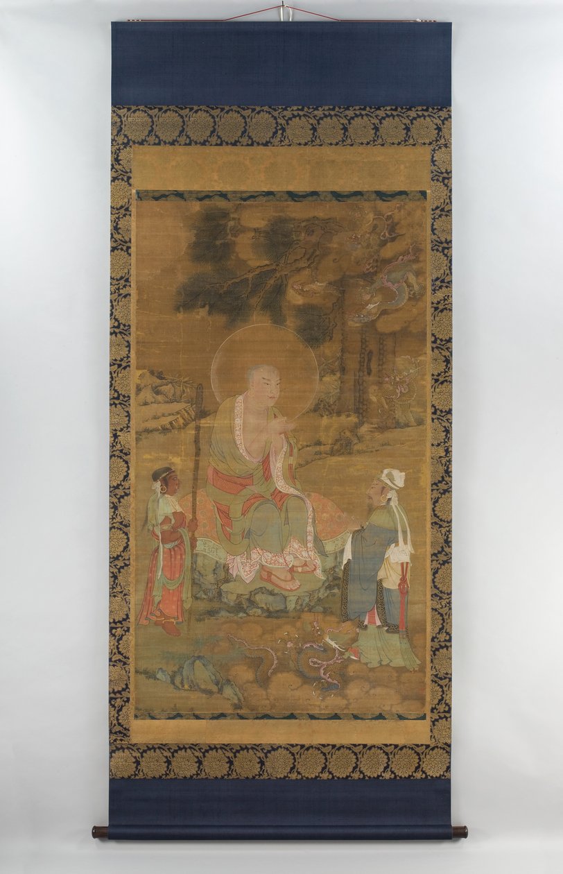 Lohan invoque les dragons, dynastie Yuan ou dynastie Ming - School Chinese