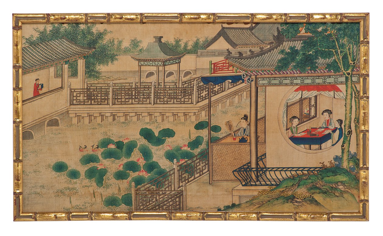 Une des vingt-quatre scènes du Rêve du pavillon rouge - School Chinese