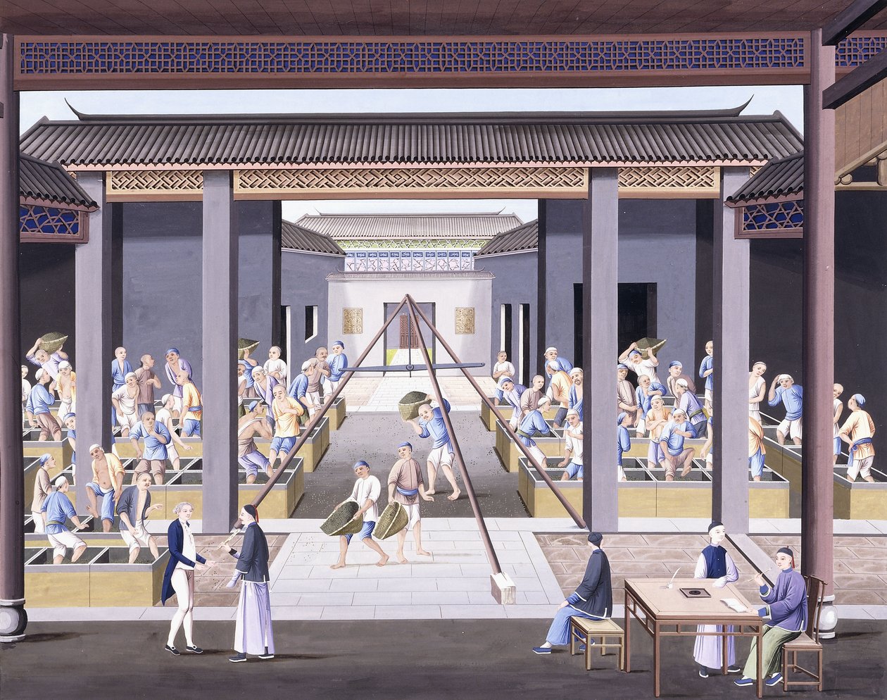 Battre le thé, c.1800 - School Chinese