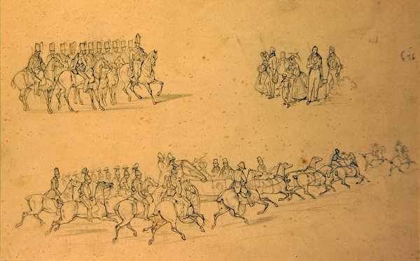 Esquisse de chevaux - School English