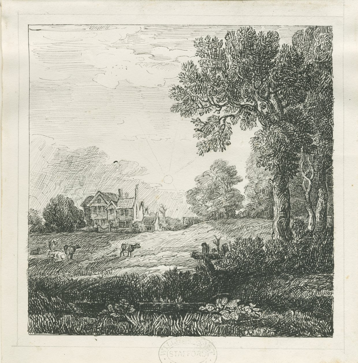 Eccleshall - Biana Hall : dessin à la plume et à l