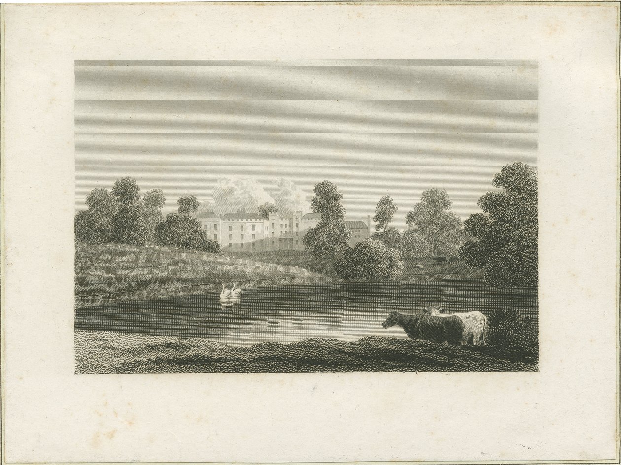 Enville Hall (gravure) - School English