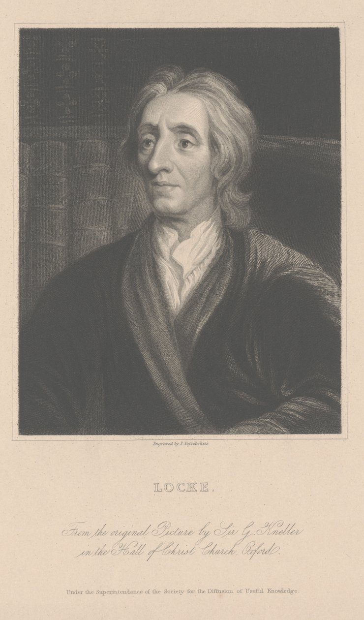 John Locke, gravé par J. Posselwhite (gravure) - School English