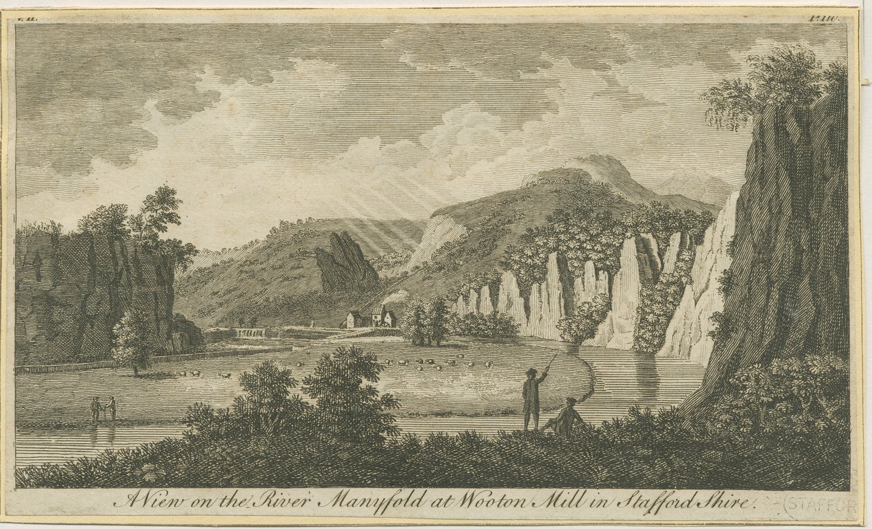 Wetton - Vallée de Manifold (gravure) - School English