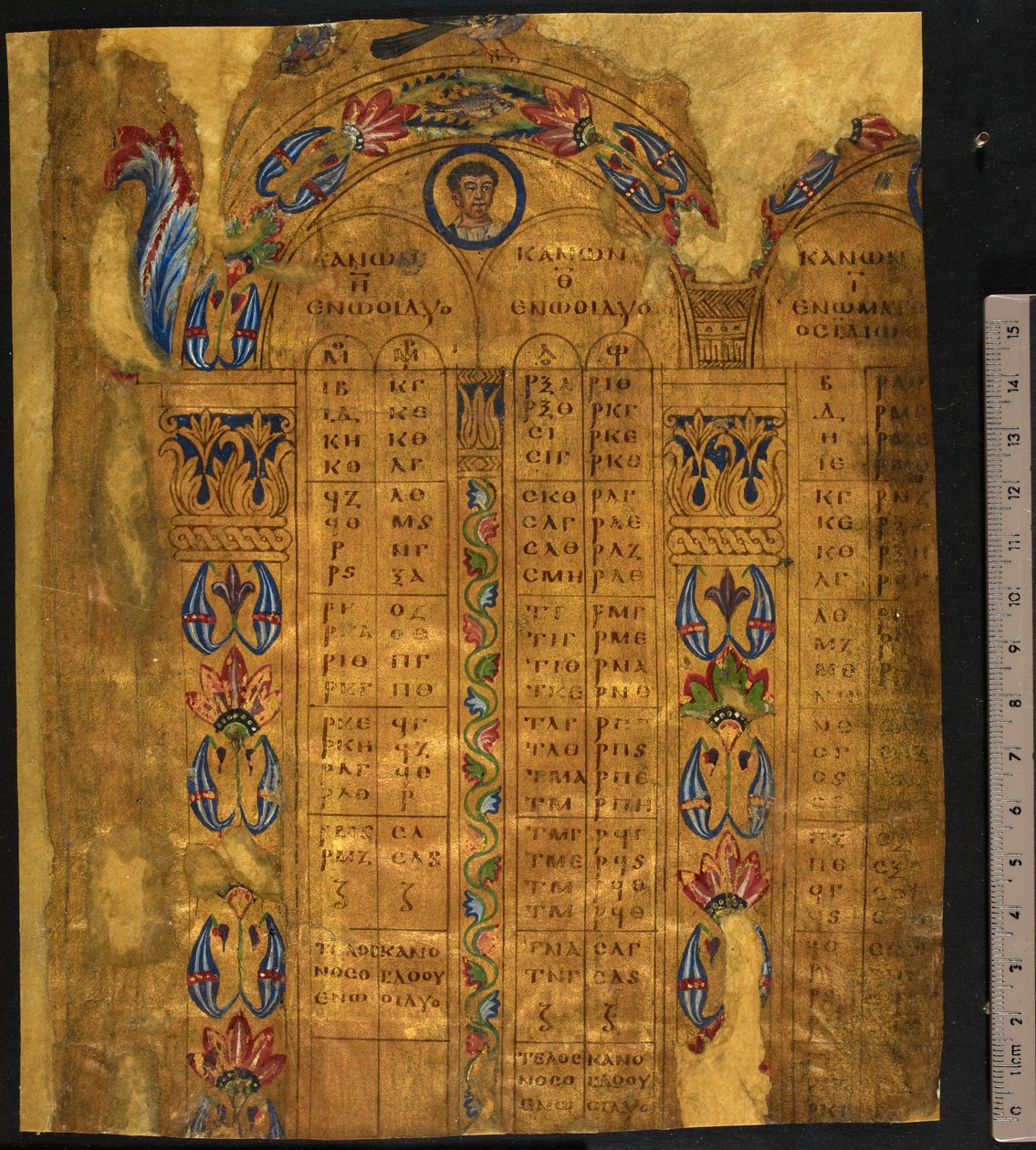 Tables canoniques, 6e-7e siècle, Add MS 5111, f.11r - School European