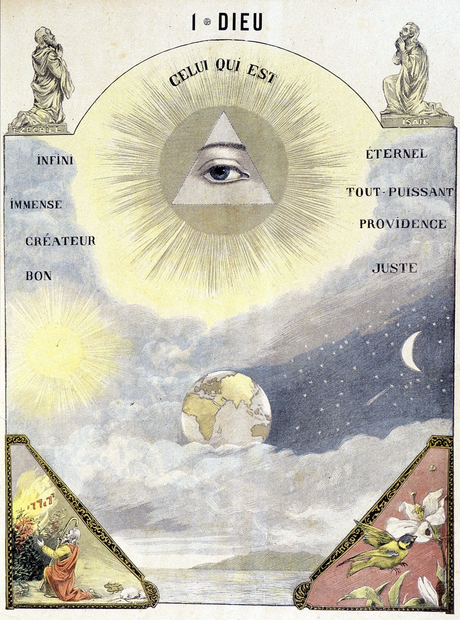 Définition de Dieu comme « Celui qui est (infini, éternel, immense, créateur, bon, tout-puissant, providence et juste) » - School French