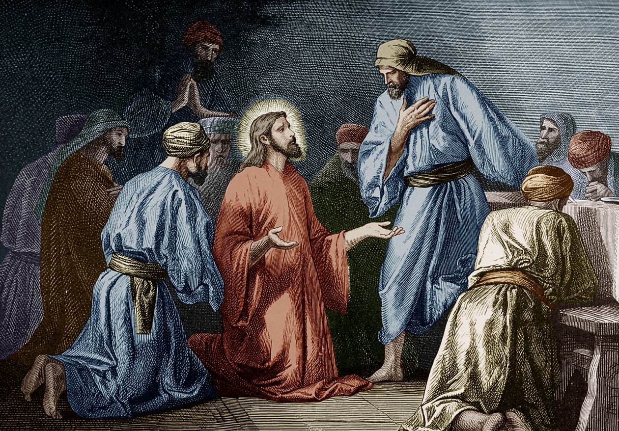 Jésus-Christ enseignant la prière à Jean - School French