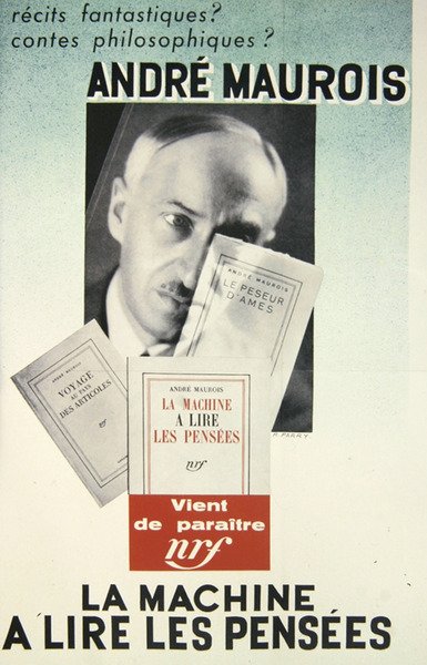 Affiche publicitaire pour un roman d