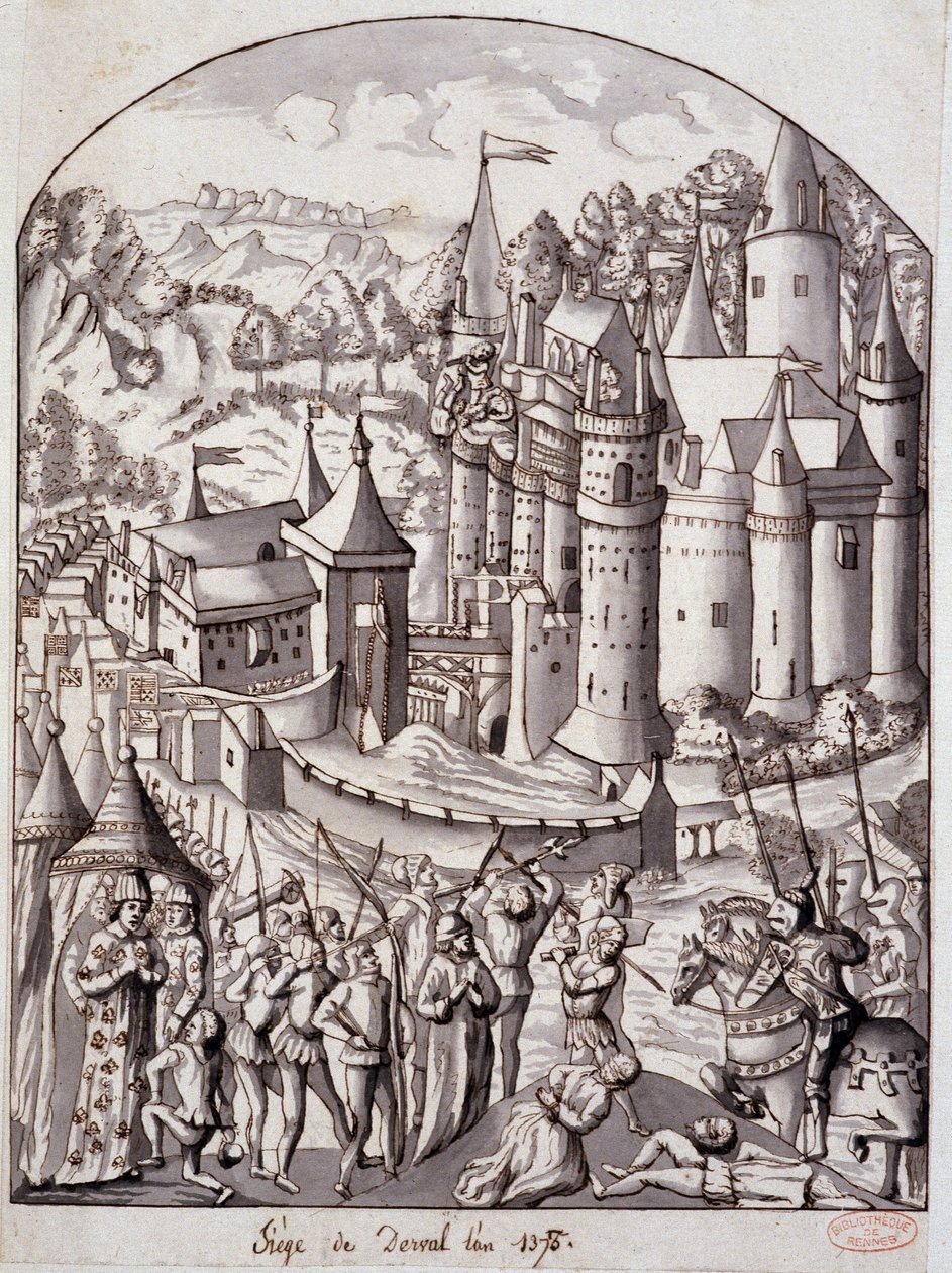 Siège de Derval (Bretagne) en 1375 - School French