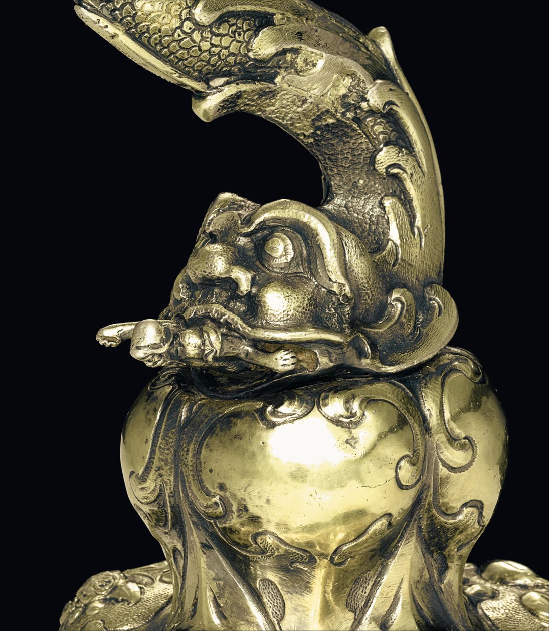 Coupe nautile montée, Nagyszeben, milieu du XVIIe siècle (détail) - School Hungarian
