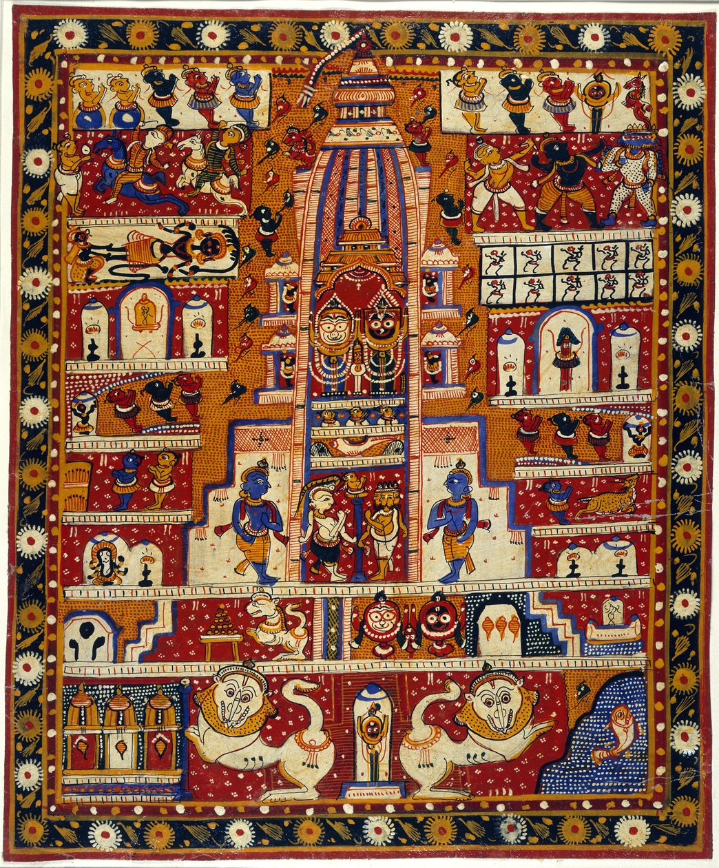 Diagramme du temple de Jagannath, vers 1930 - School Indian