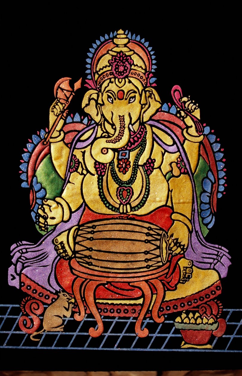 Seigneur Ganesha Ganpati jouant d