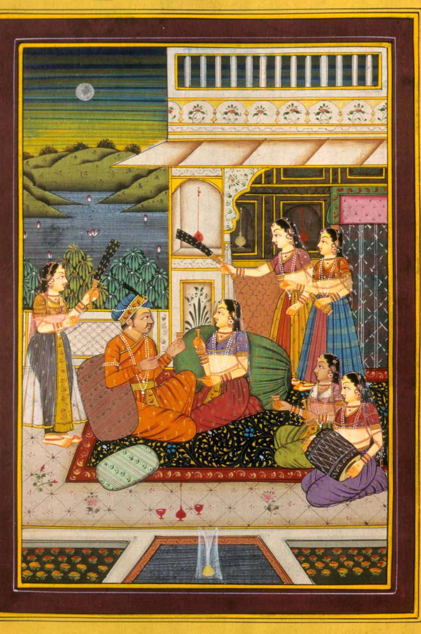 Miniature moghole, scènes d