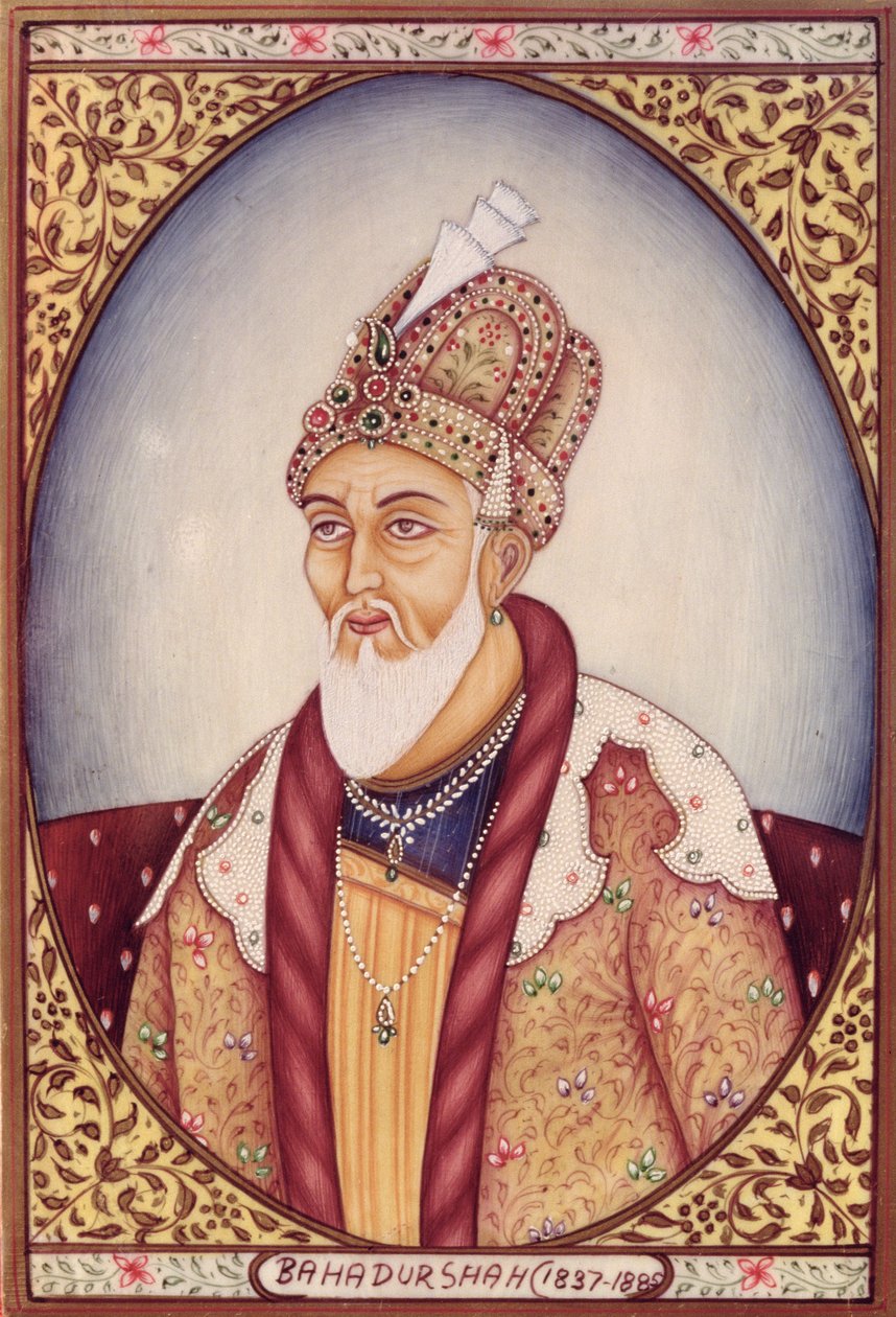 Portrait de Bahadur Shah II (1775-1862) - School Indian
