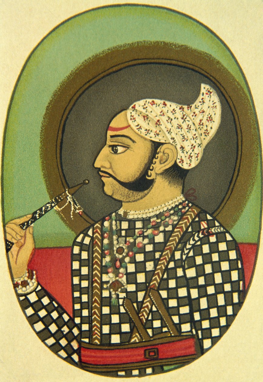 Portrait de Maharaja Bundi Budh Singh, Inde - School Indian