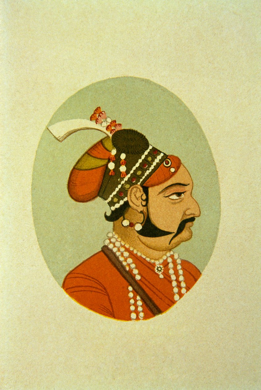 Portrait du Maharaja Jaisalmar Jaswant Singh, Inde - School Indian