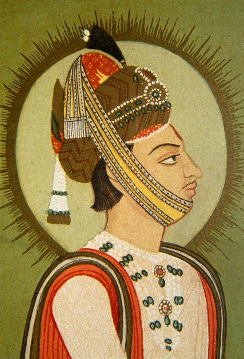 Portrait du Maharaja Jay Singh III, Jaipur, Rajasthan, Inde - School Indian