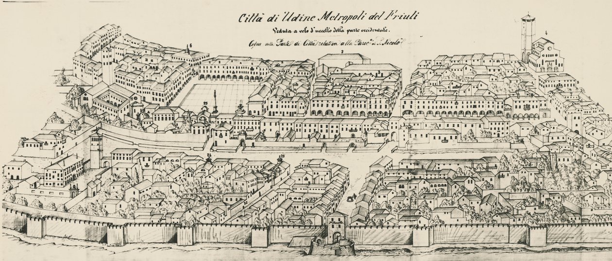Vue aérienne de la partie ouest de la ville d