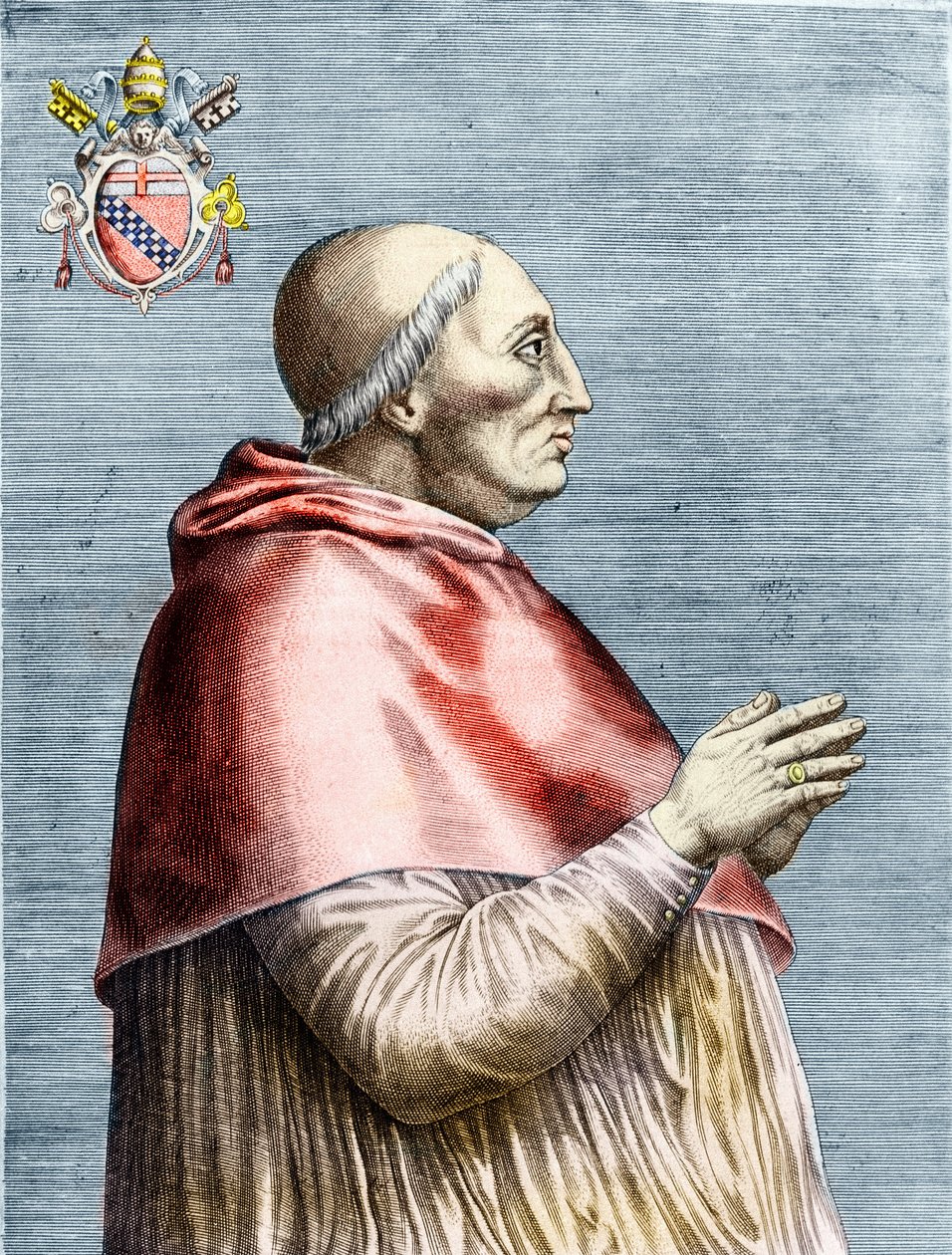 Portrait du pape Innocent VIII (1484-1492) (gravure) - School Italian