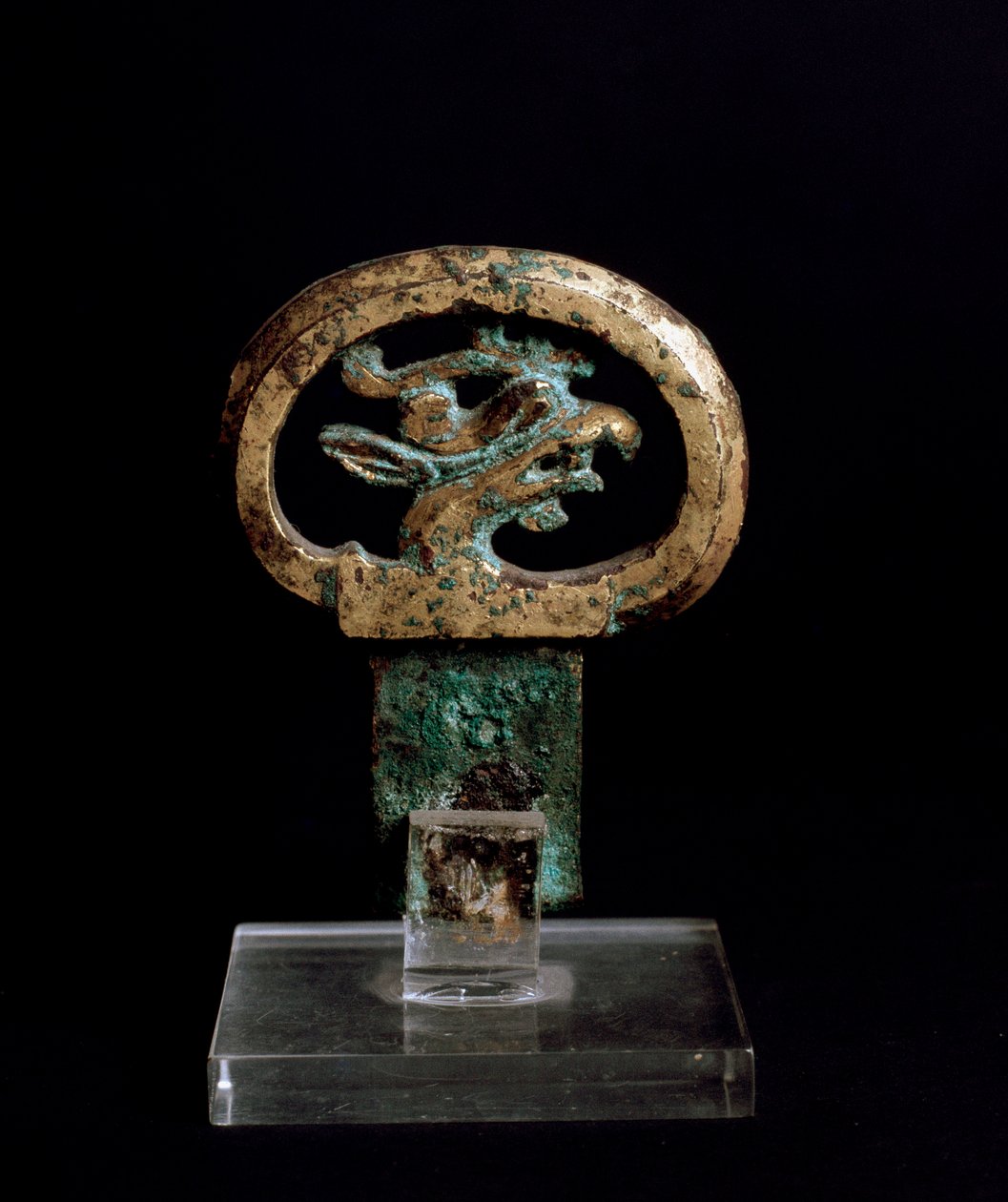 Poignée en bronze avec tête de griffon - Japanese School