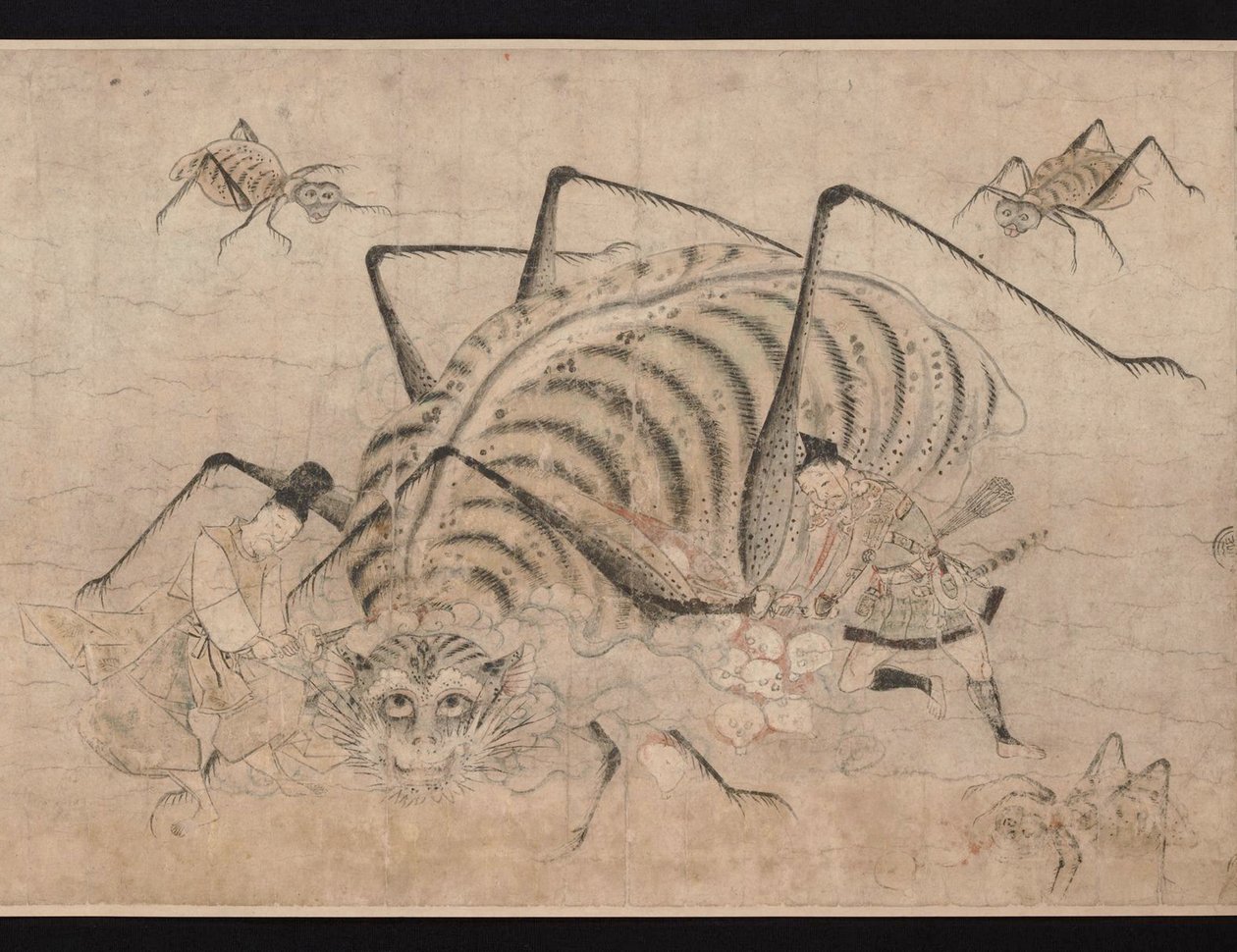 Yorimitsu tue Tsuchigumo (détail) - School Japanese
