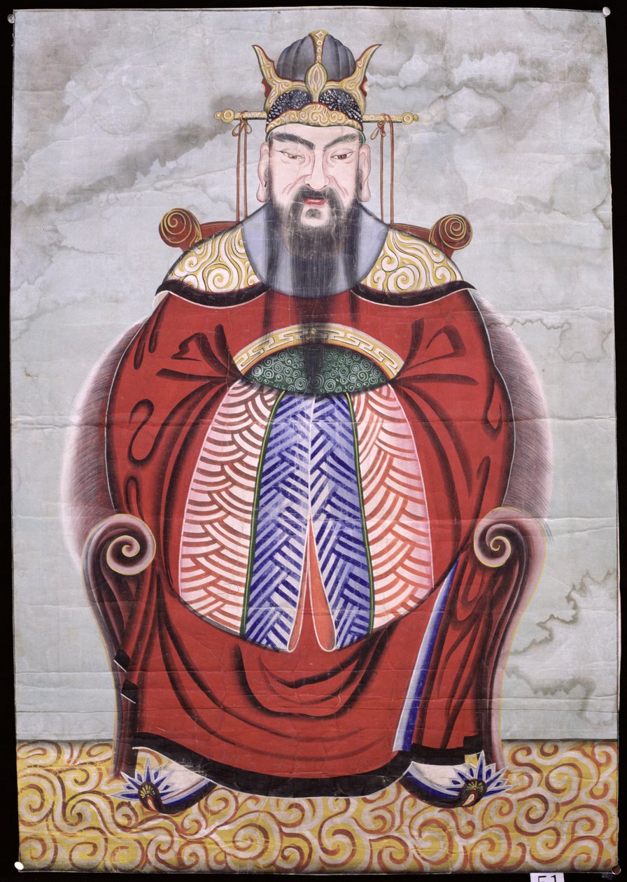 Okhwangsangje (couleur sur soie) - School Korean