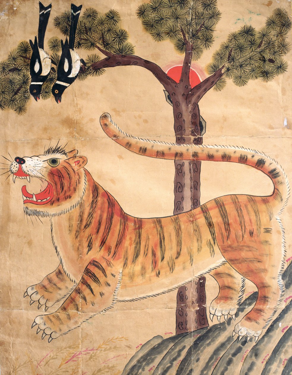 Seonangsin (pigment naturel sur papier) - School Korean