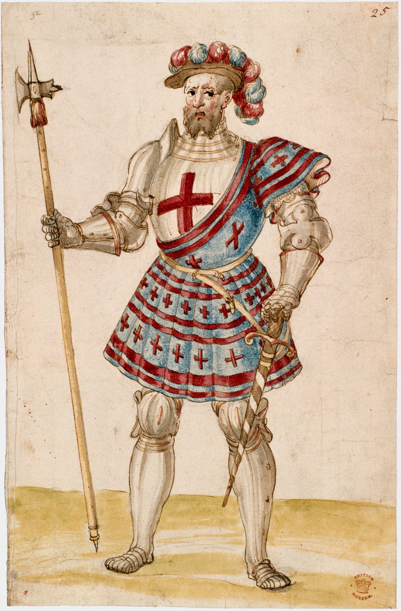 Un chevalier avec un marteau d