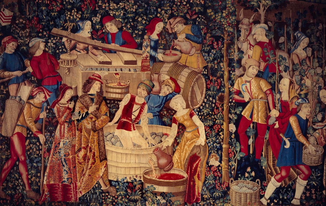 Scène de récolte (détail) - School Netherlandish