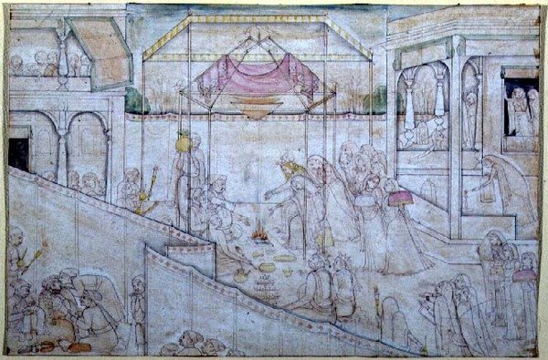 Le mariage de Nala et Damayanti, du 