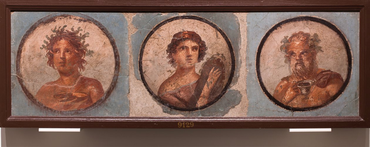 Portraits de médaillons, Pompéi - School Roman