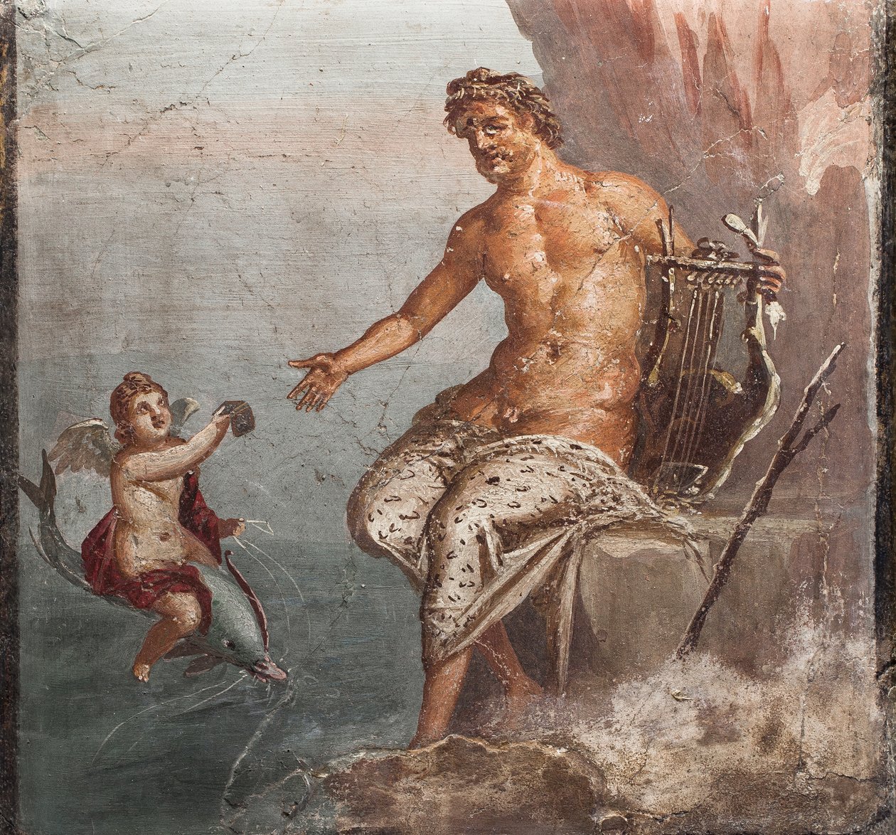 Polyphème et Galatée, Herculanum - School Roman