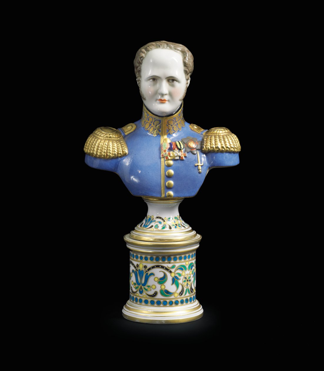 Un buste en porcelaine de l