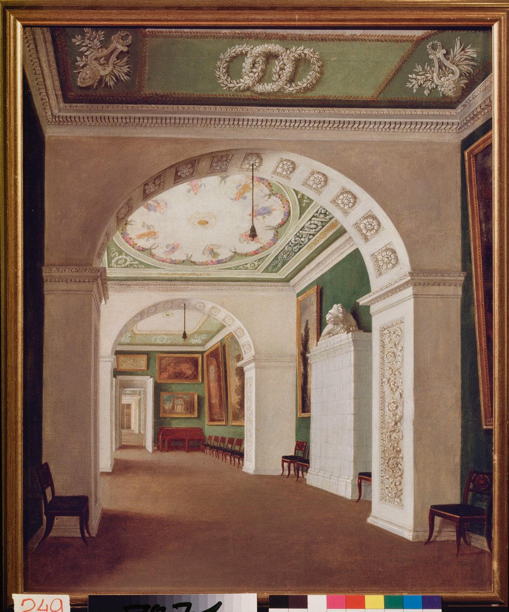 Ensemble de pièces dans le palais Stroganov à Saint-Pétersbourg - School Russian