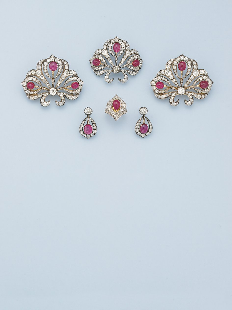 Importante suite de bijoux, vers 1850 - School Russian