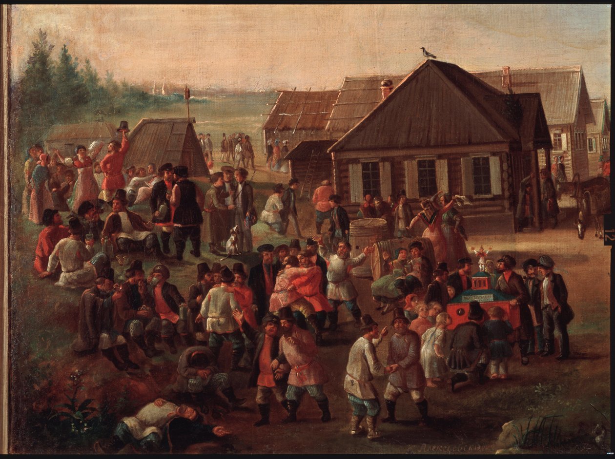 Les festivités publiques dans le village d
