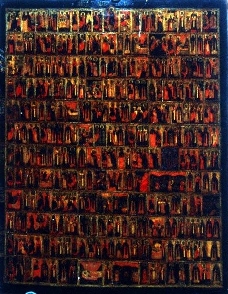 Ménologe de mars à août, école de Moscou - School Russian