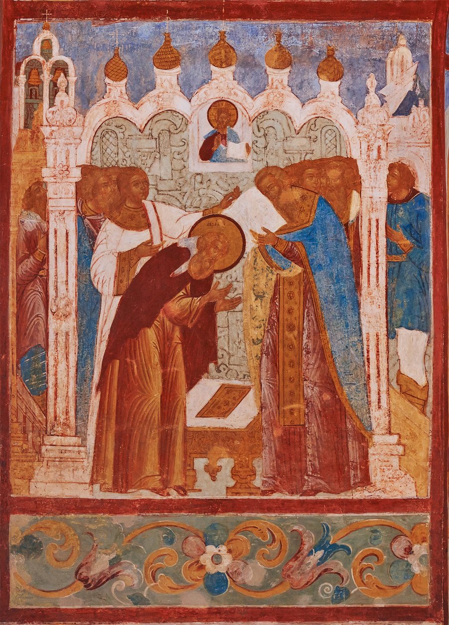 Consécration monastique de Saint Abraham de Rostov - School Russian