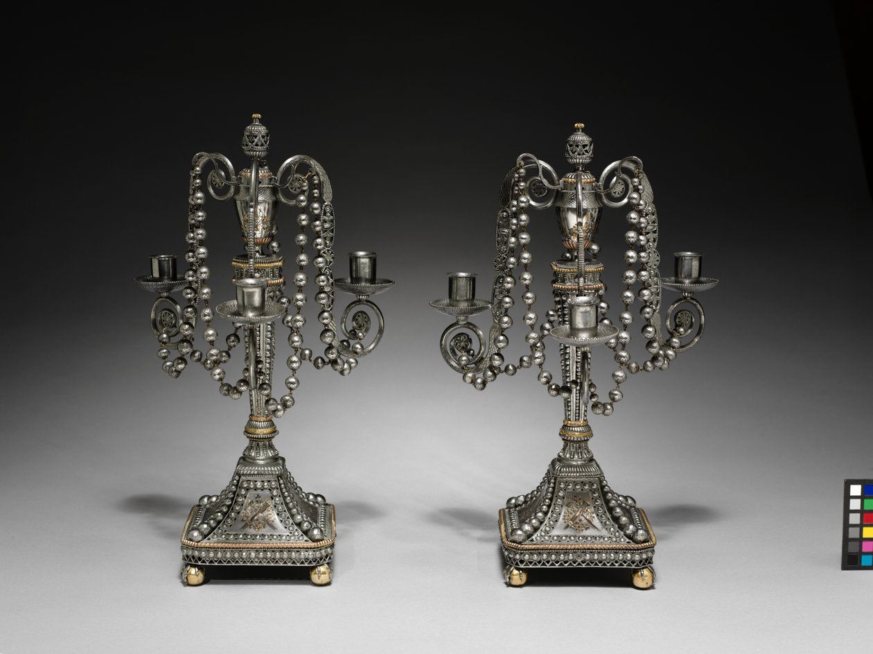 Paire de candélabres, c.1790-1795 - School Russian