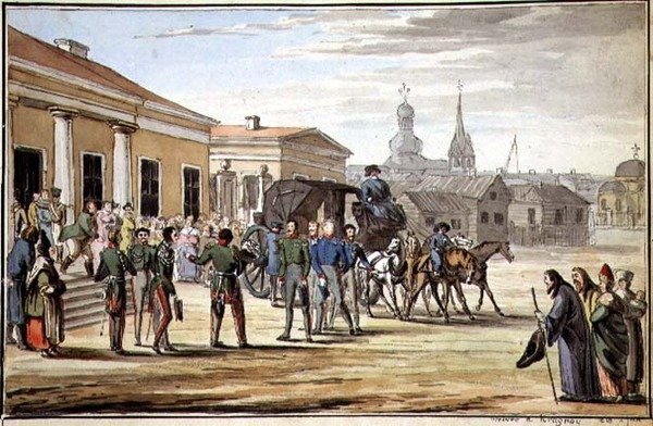 Soldats russes arrivant à Krasnoy - School Russian