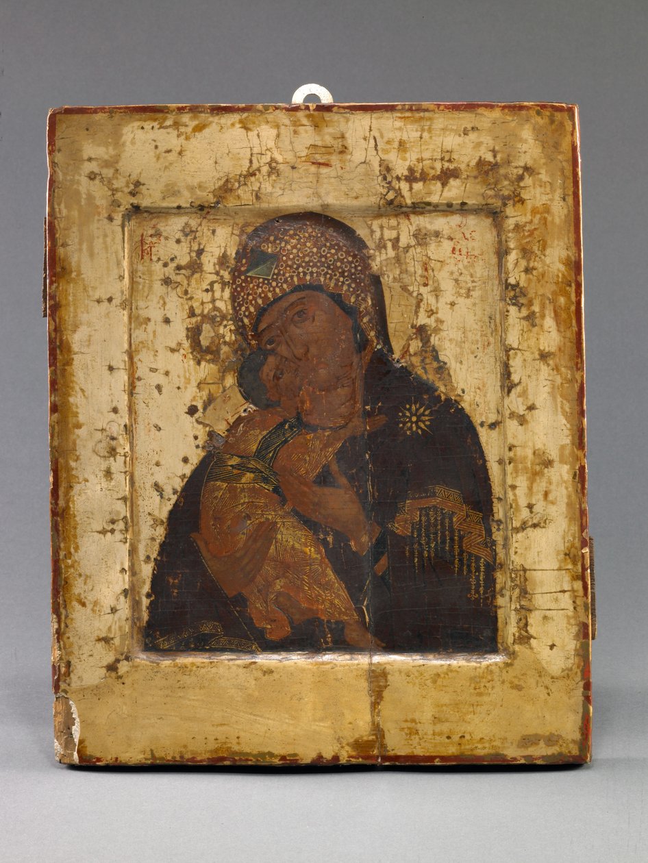 Volokolamskaya Mère de Dieu (tempera sur panneau) - School Russian