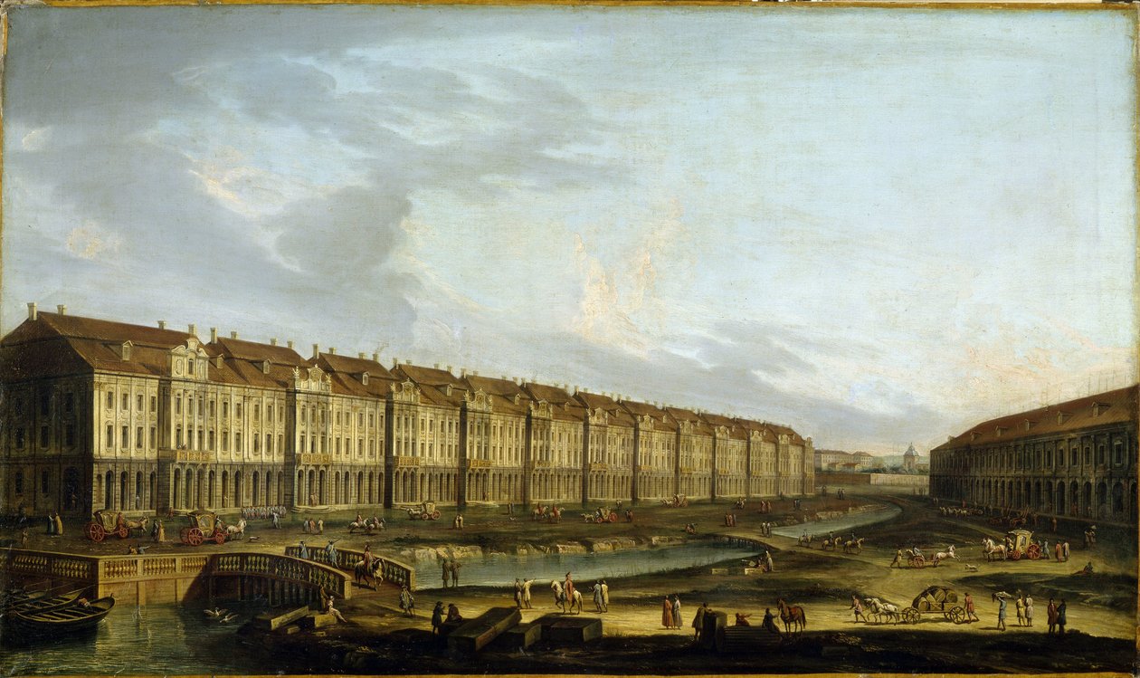 Vue du bâtiment des douze collèges à Saint-Pétersbourg - School Russian