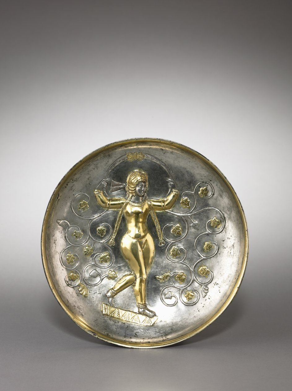 Plat : La déesse Anahita, 400-600 - School Sasanian