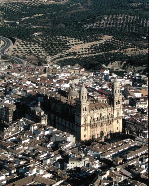 Vue aérienne de la cathédrale de Jaén - School Spanish