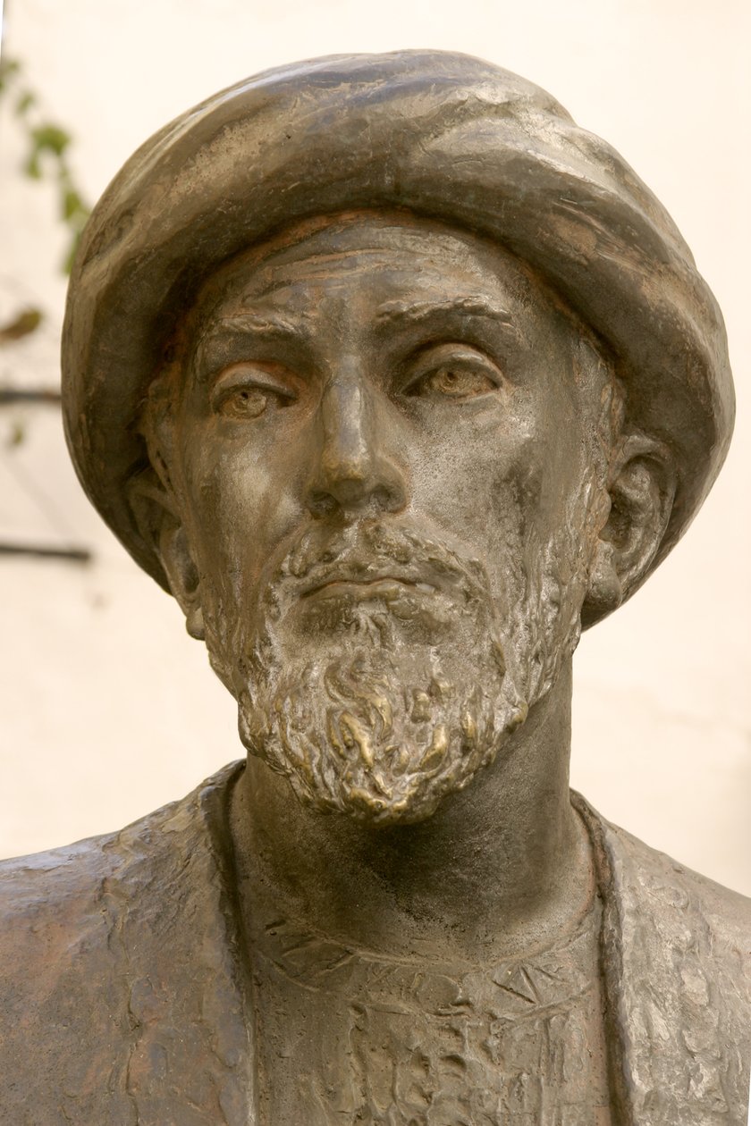 Tête de Moïse Maïmonide (1135-1204) (détail) - School Spanish
