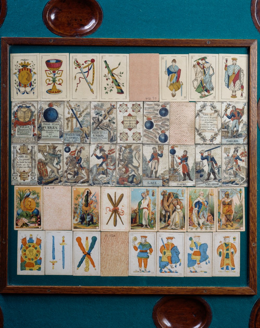 Cartes à jouer, (détail) - School Spanish