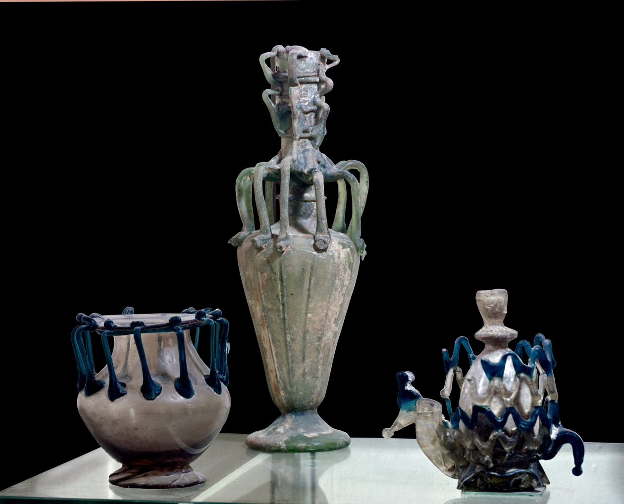 Art oriental : vases en verre fabriqués en Syrie - School Syrian