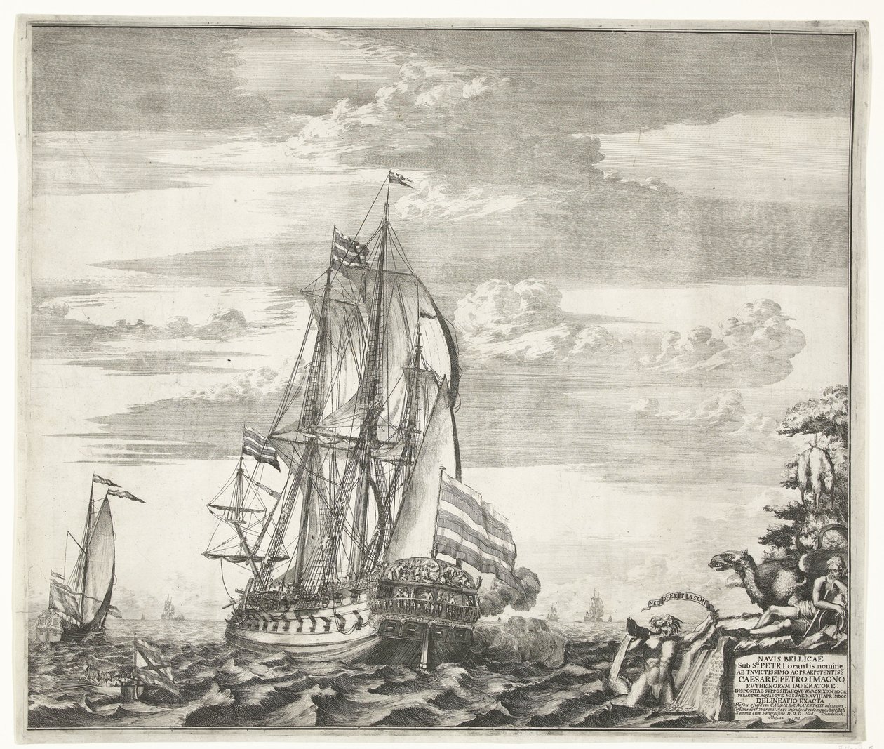 Navire amiral Goto Predestinatsia La Providence de Dieu construit par Pierre le Grand à Voronej, 1700 - Schoonebeek
